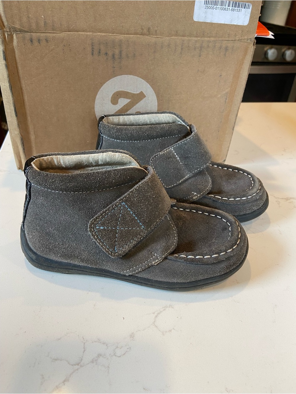 See Kai Run Gray Suede Boots